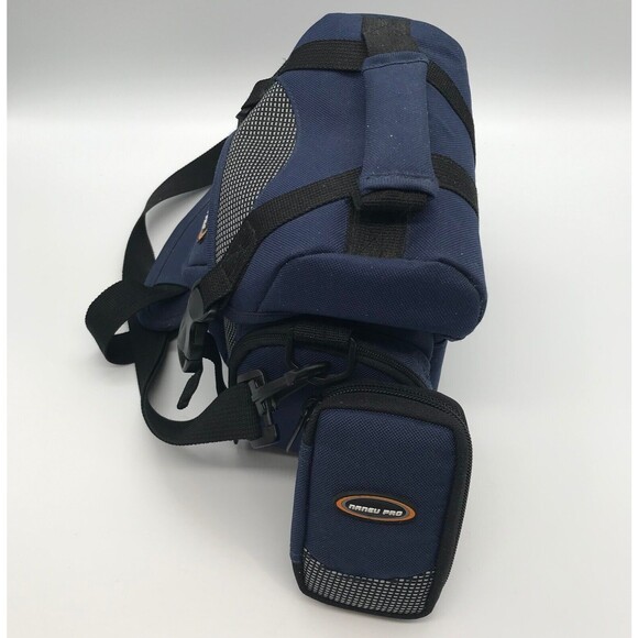 Naneu Pro Travelers TS15 Blue Camera Case Shoulder Strap Carrier & Mini Bag - Picture 7 of 11